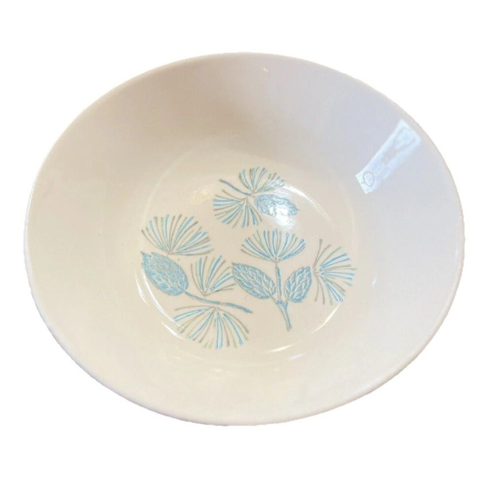 Vintage Marcrest Stetson Blue Spruce Cereal Bowls Set of 5 MCM USA